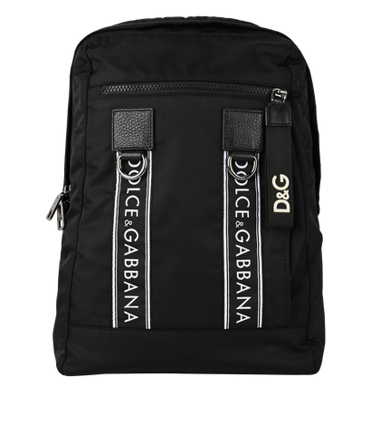 Mediterraneo Backpack, &pound;250, Handbags, Black, Nylon, Front view